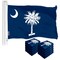 South Carolina SC State Flag 3x5 Ft 10-Pack 150D Printed Polyester By G128